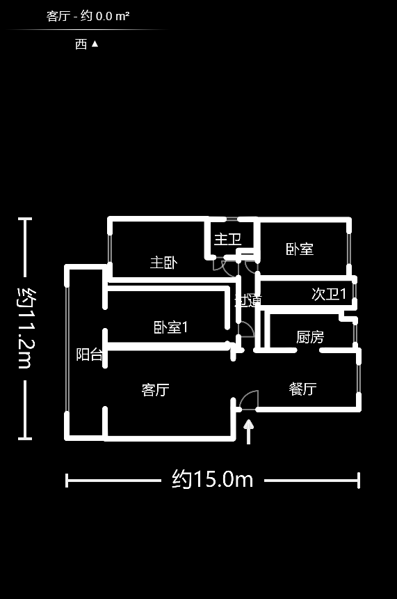 鑫邮小区  3室2厅2卫   90.00万户型图