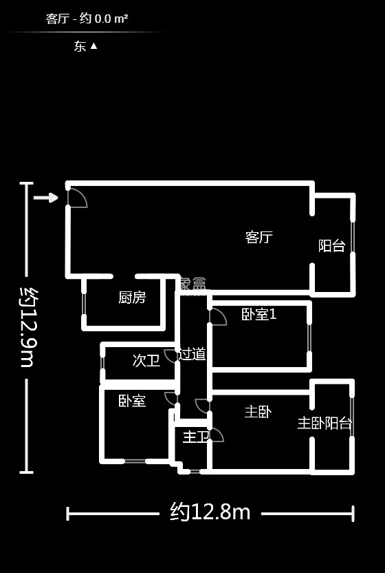 嘉盛逸林园（新合村综合楼） 3室2厅1厨2卫 120.00万户型图