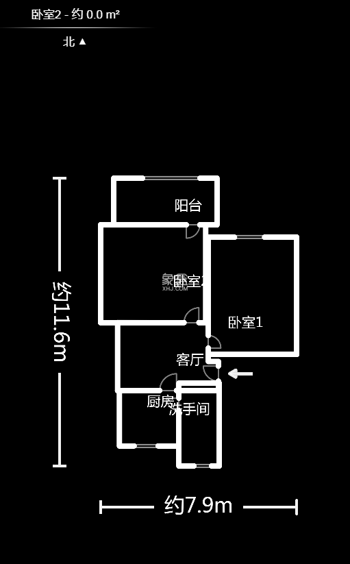 十五中單位宿舍  2室1廳1衛(wèi)   60.00萬