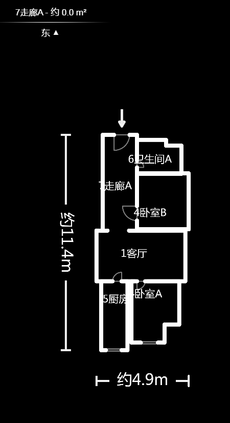 鷗波港灣  2室1廳1衛(wèi)    59.7萬戶型圖