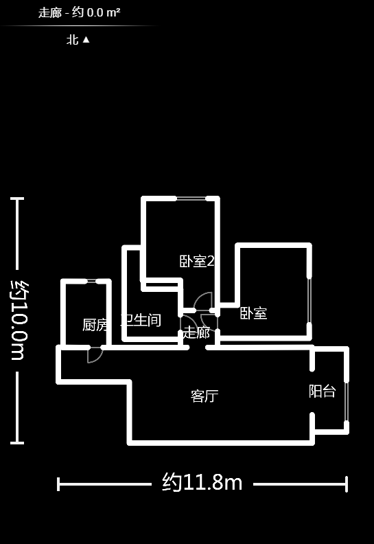 东门尚苑  2室2厅1卫    48.08万户型图