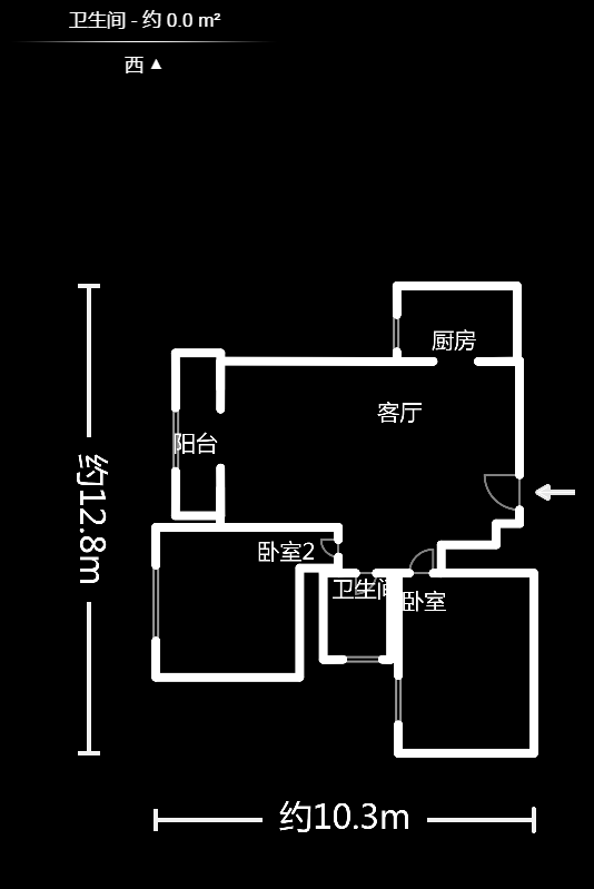 广角之恋(睿智园) 2室2厅1卫 55.0万 广角之恋(睿智园) 2室2厅1卫 55.0万户型图