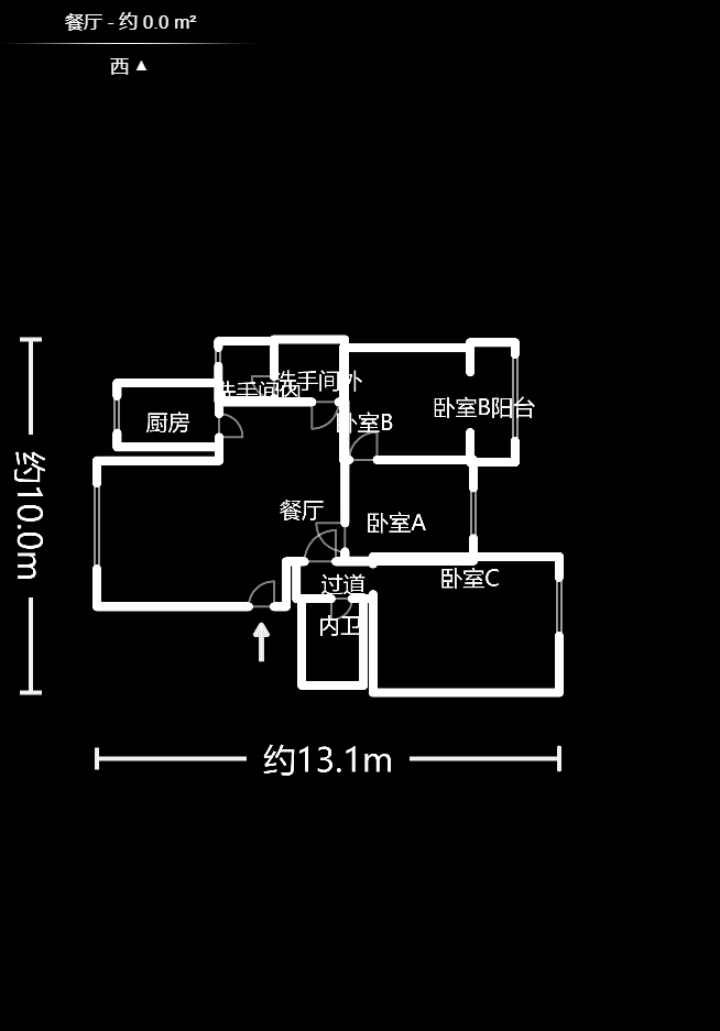 宾佳乐奶业有限公司  3室2厅1卫   92.00万户型图
