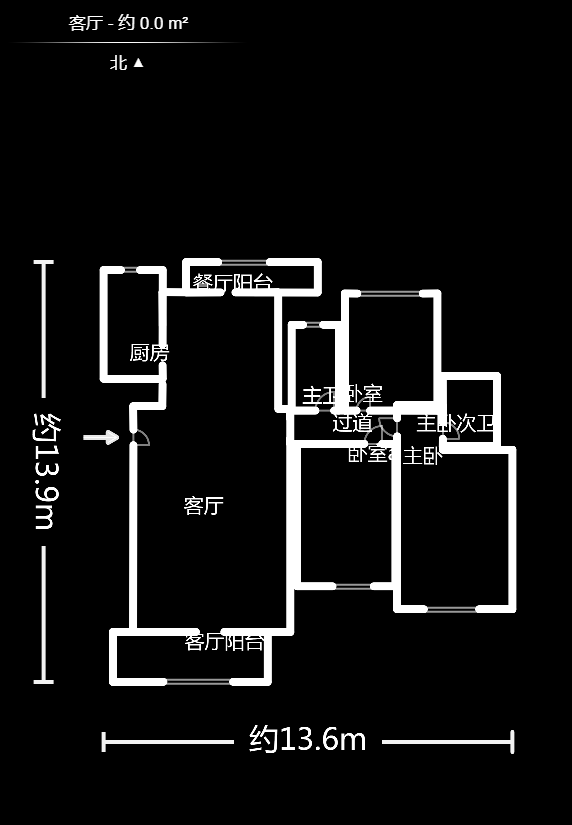 山水湾  3室2厅2卫   72.00万户型图
