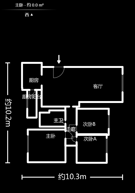 鑫远御文台一期  3室2厅1卫   145.00万户型图