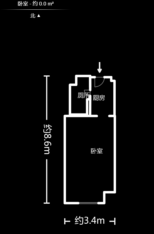 绿地中央广场  1室1厅1卫   36.00万户型图