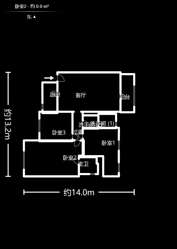 中天枫景园  3室2厅2卫    298.0万户型图