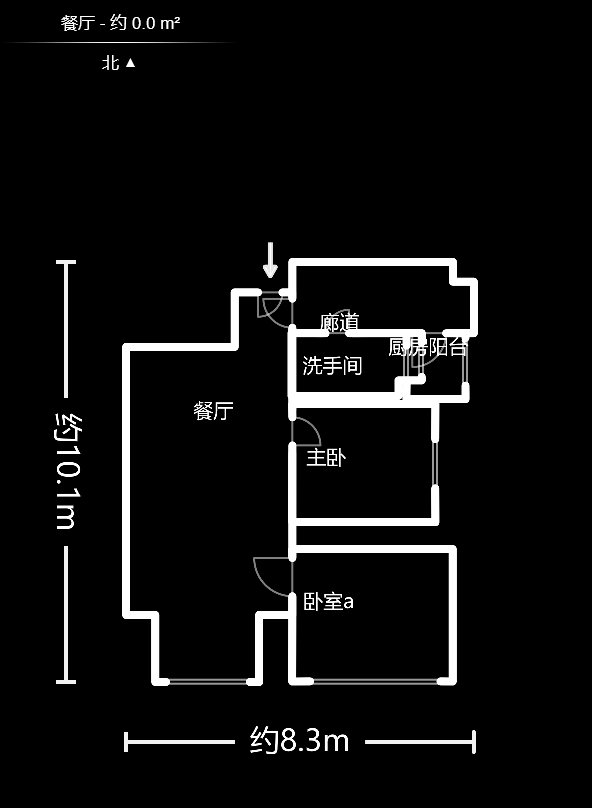 中房F联邦  2室2厅1卫   70.00万户型图