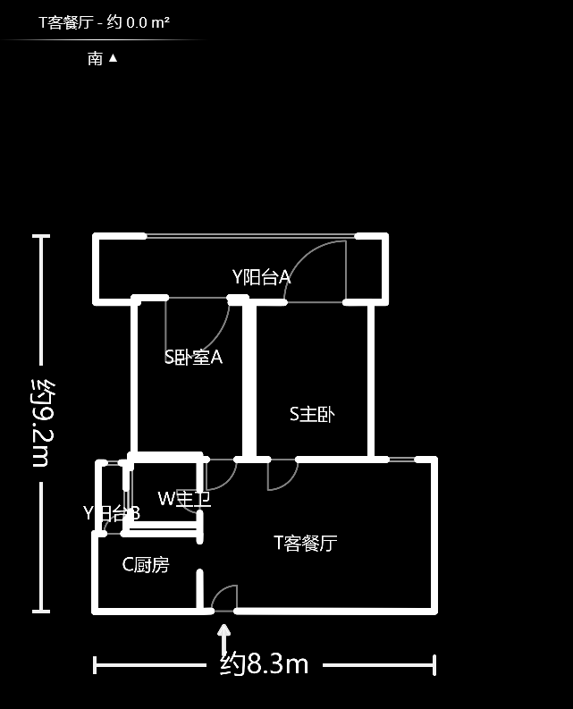 天凯东苑  2室1厅1卫   50.00万户型图