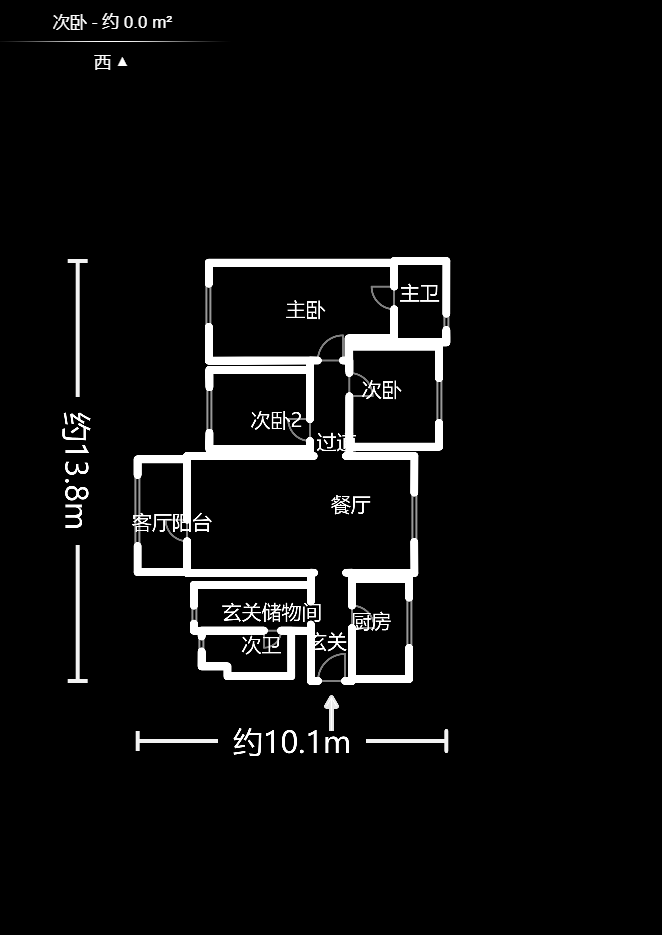万科里金域滨江  3室2厅2卫    4700.0元/月室内图1
