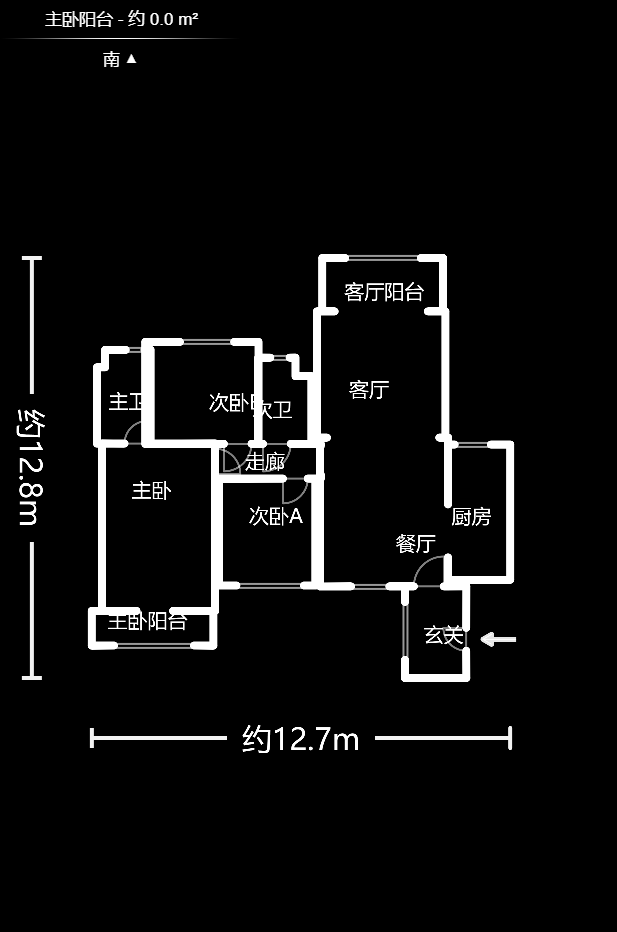 中建芙蓉嘉苑  3室2厅1卫   135.00万户型图