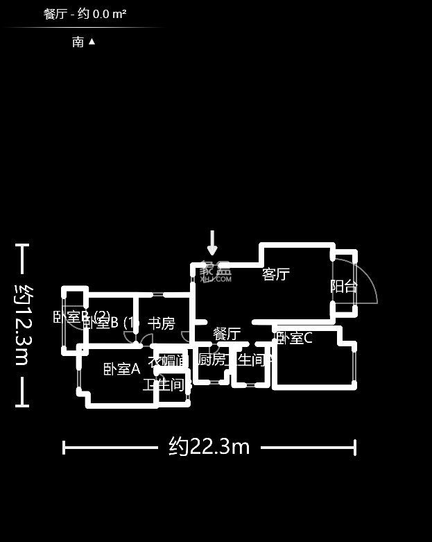 华盛家园  4室2厅2卫   118.50万户型图