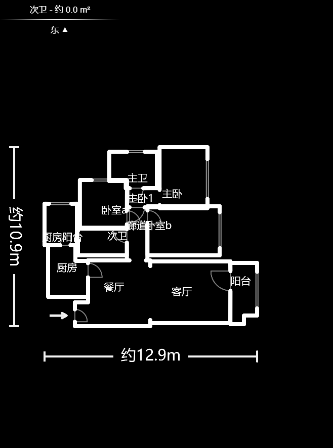 和泓梅溪四季  3室2厅2卫   180.00万户型图