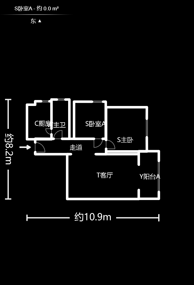 鑫天御景湾  2室2厅1卫   90.00万户型图
