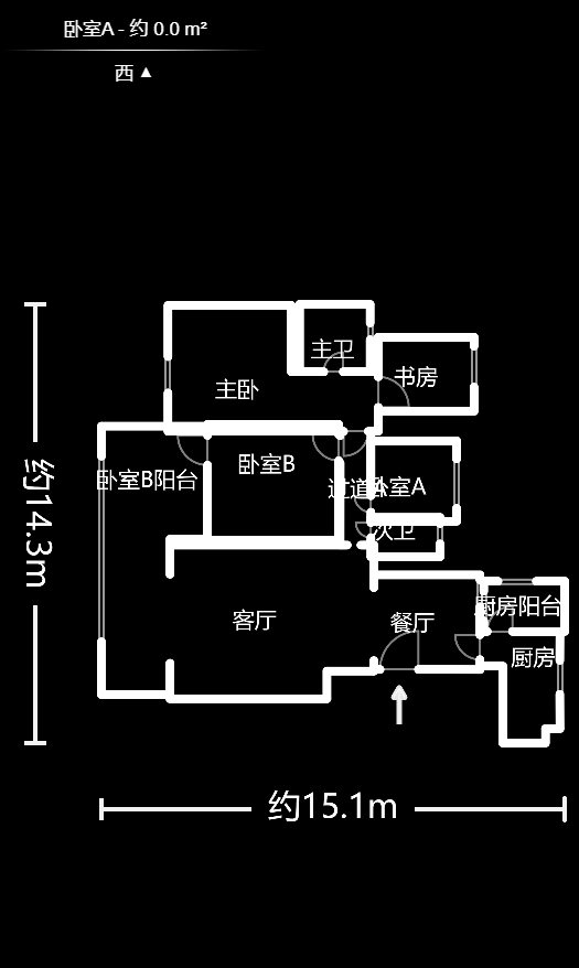 北京御园一二期（国泰嘉园）  4室2厅2卫    244.0万户型图