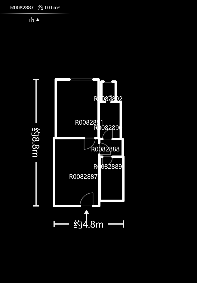 北辰三角洲E3区  1室1厅1卫   68.00万户型图