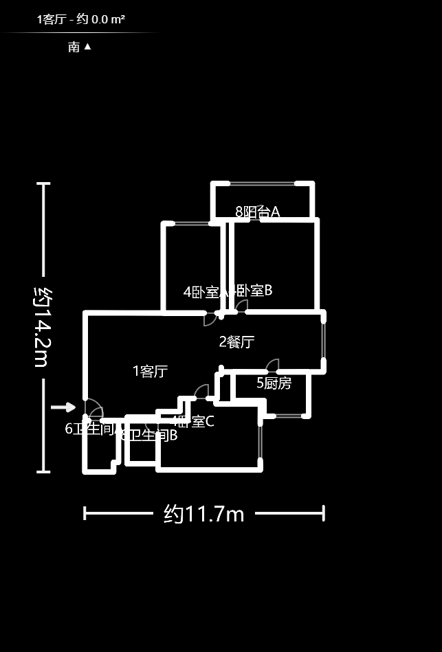 时代先锋  3室2厅2卫   115.00万户型图