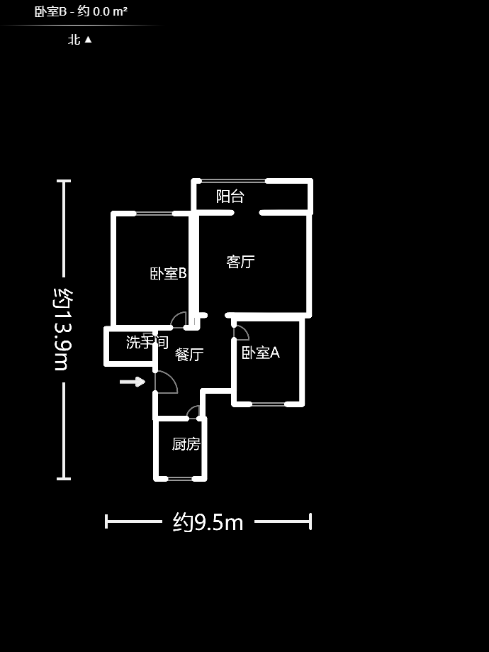 德政园  3室2厅1卫   81.80万户型图
