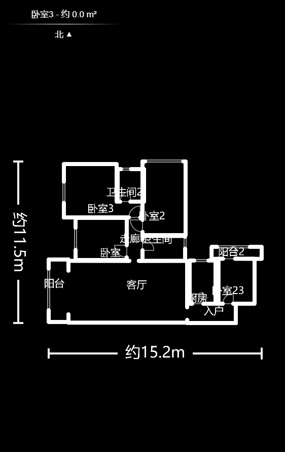 紫华郡  4室2厅2卫   93.00万户型图