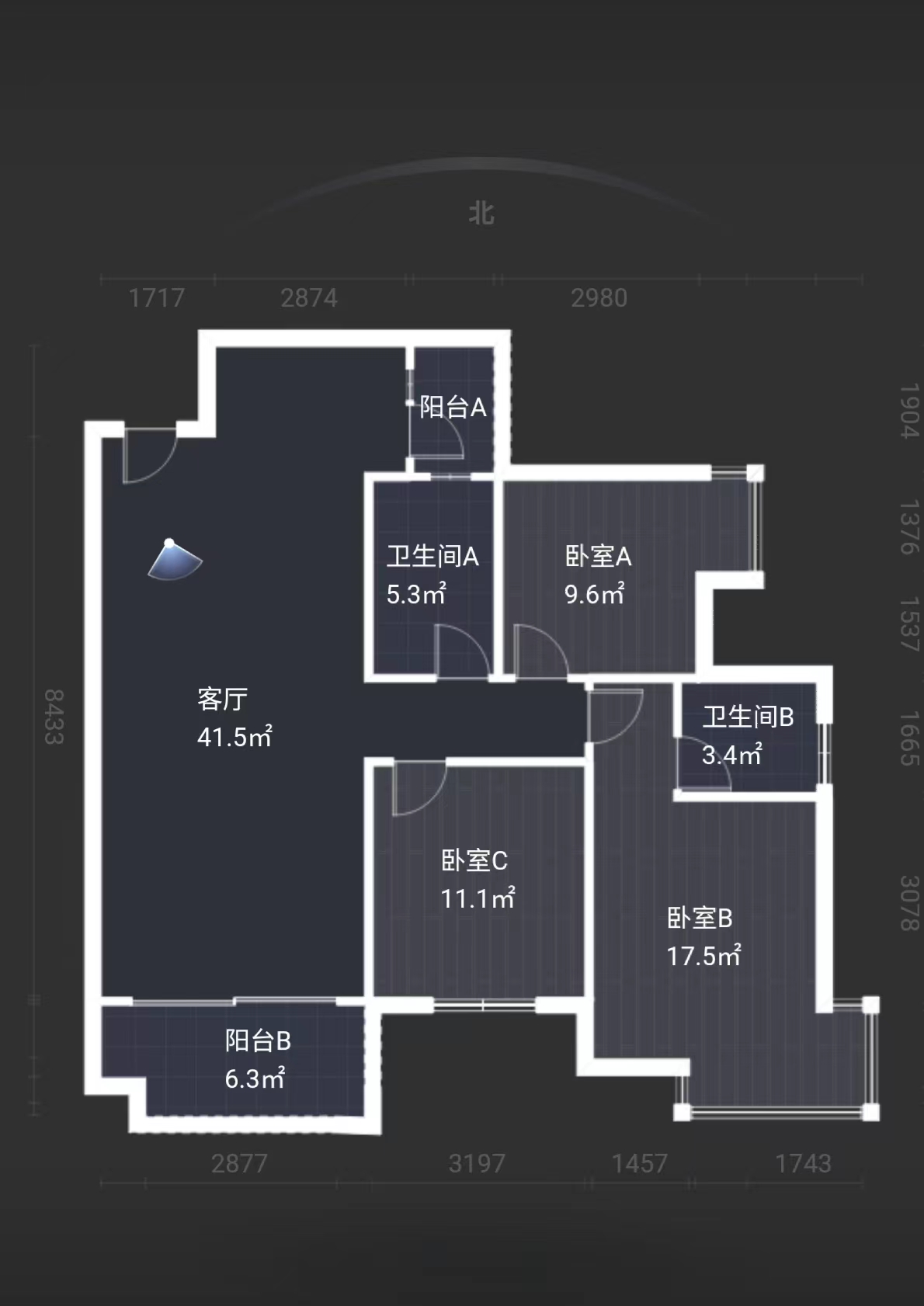 城发锦城 3室2厅2卫 77.0万 城发锦城 3室2厅2卫 77.0万客厅