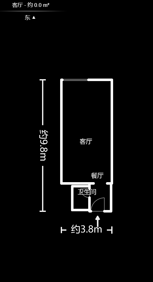 塞纳公馆  1室1厅1卫    22.0万户型图