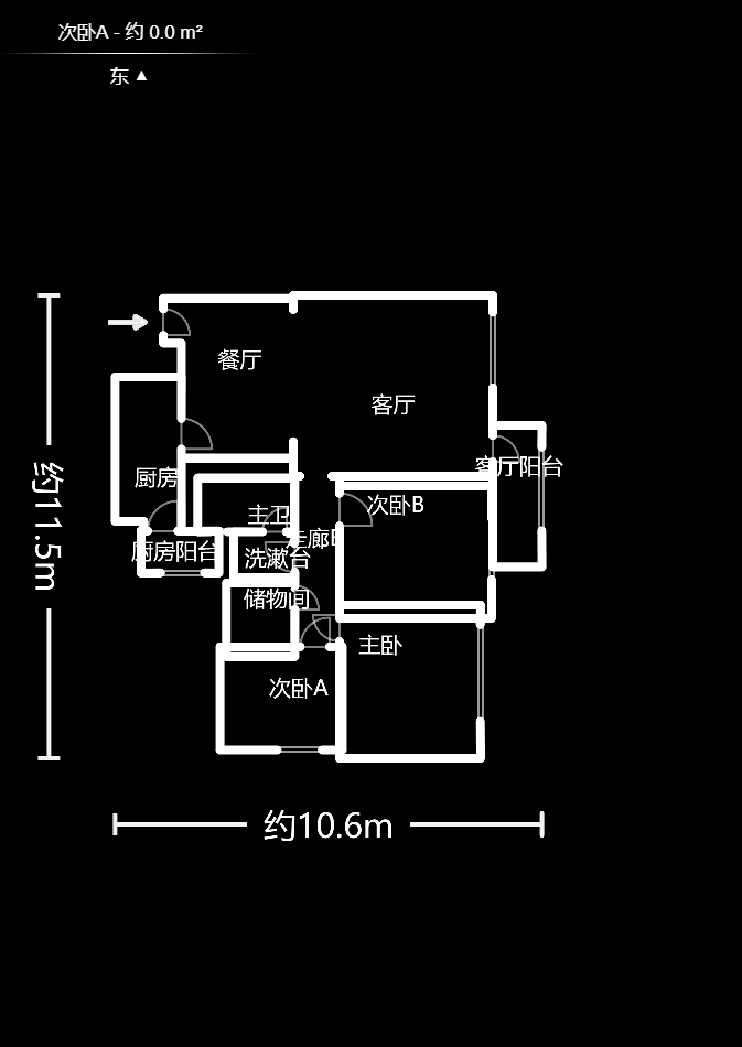 和庄  3室2厅2卫    101.99万户型图