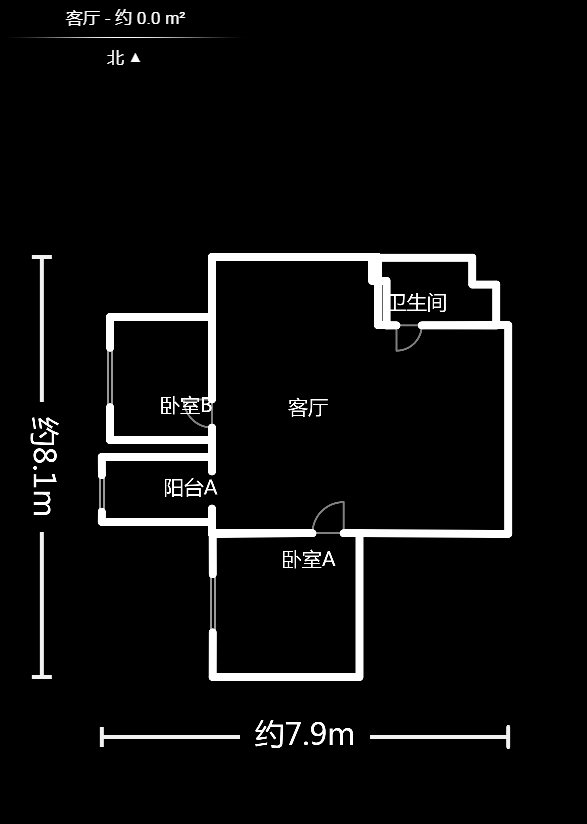才子嘉都  2室1厅1卫   50.50万户型图