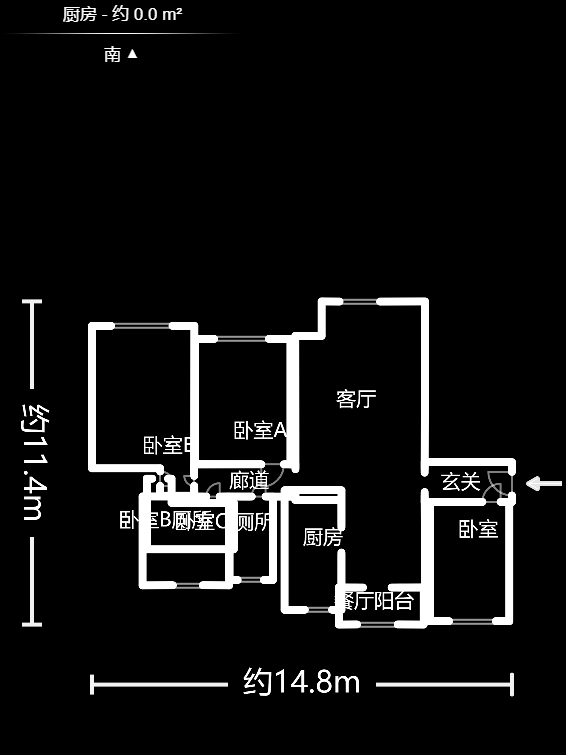清江雅苑（江雅园）  4室2厅2卫   320.00万户型图