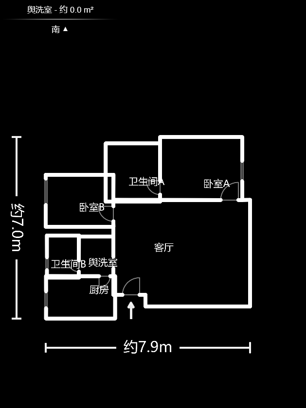 清政园（青政家园）  2室2厅1卫   72.00万户型图