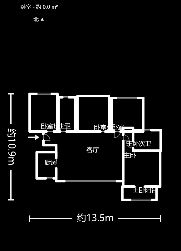 山水湾  4室2厅1卫    92.8万户型图