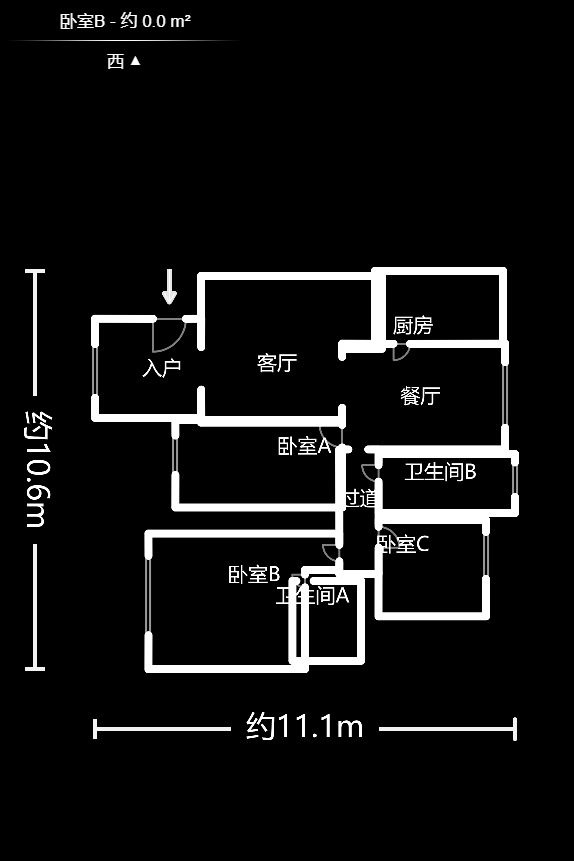 奥林匹克花园  3室2厅2卫   156.80万户型图
