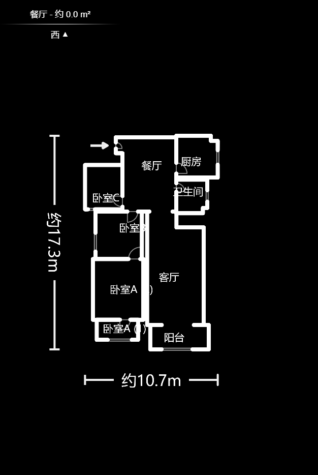 南国新城  3室2厅2卫   105.00万户型图