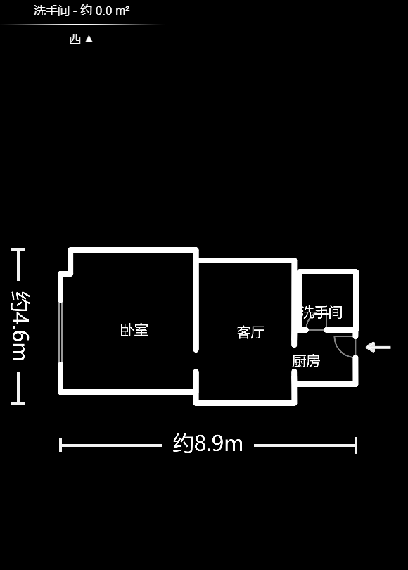 C-park天悦城（紫檀溪苑二期）  1室1厅1卫    26.8万户型图