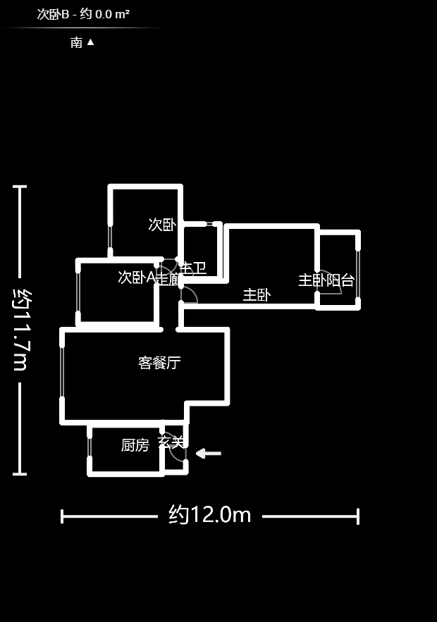 中信文化广场（中信新城二期）  3室2厅1卫   83.00万户型图