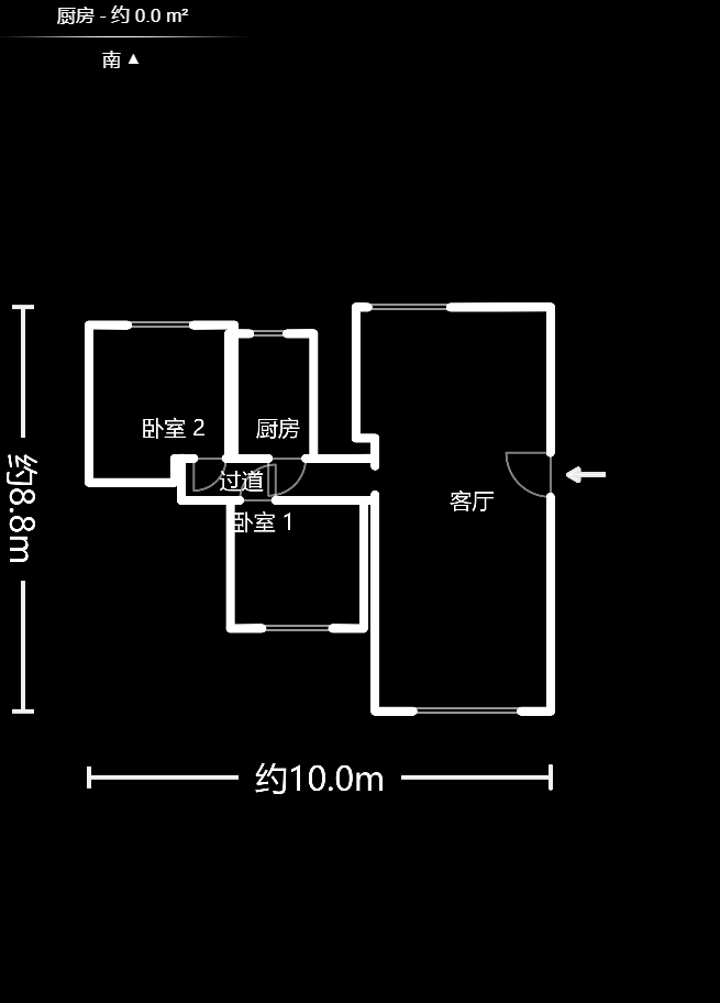 楠熙筱苑  3室2厅1卫    43.0万户型图