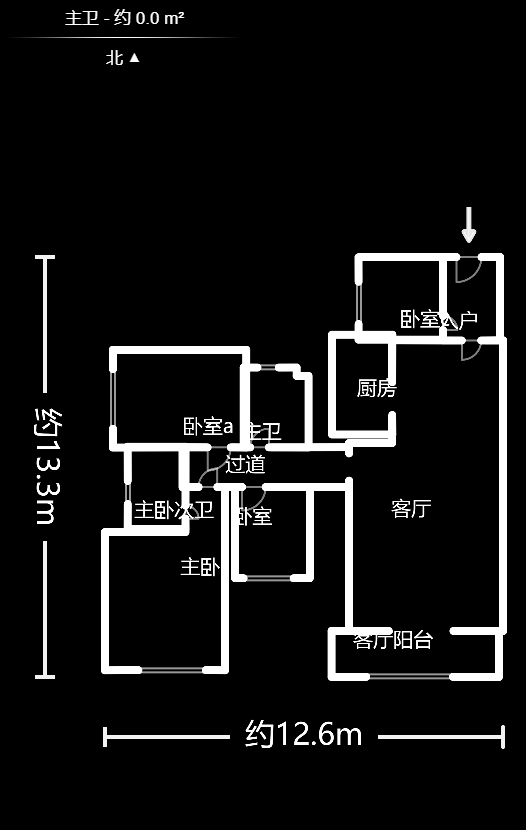 盛地尊域  4室2廳2衛(wèi)    83.0萬戶型圖