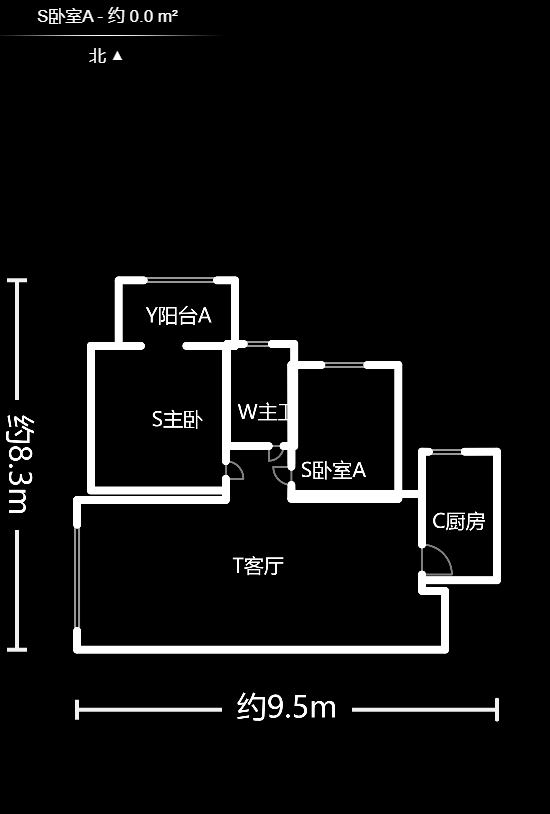 万里时代  2室2厅1卫   69.60万户型图