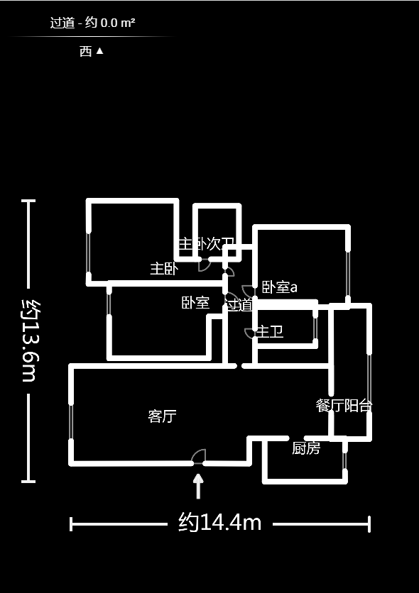 山水湾  3室2厅2卫    125.1万户型图