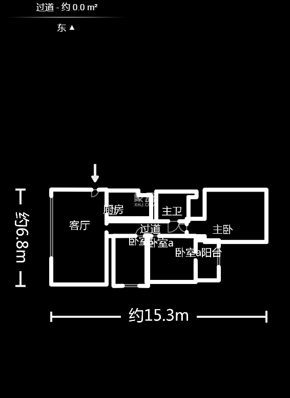 郡原居里 3室2厅1卫 50.0万 郡原居里 3室2厅1卫 50.0万户型图