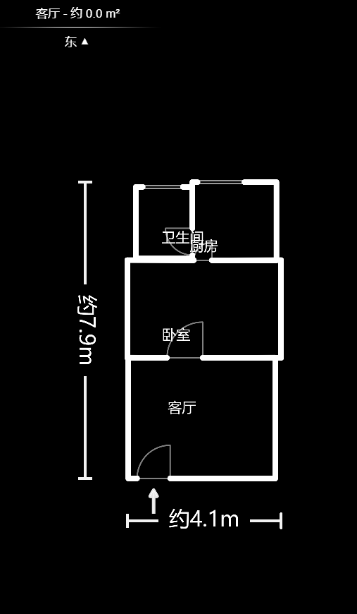 建鸿达现代公寓  1室1厅1卫    29.5万户型图