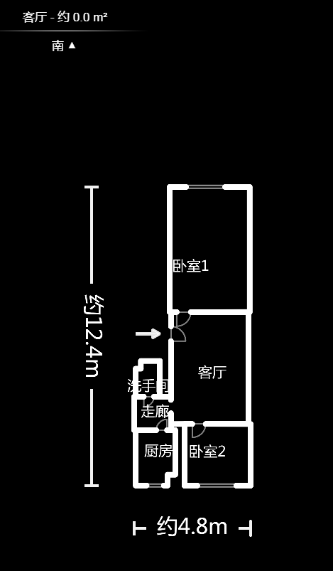 中建五局天心苑  2室1厅1卫    29.8万户型图