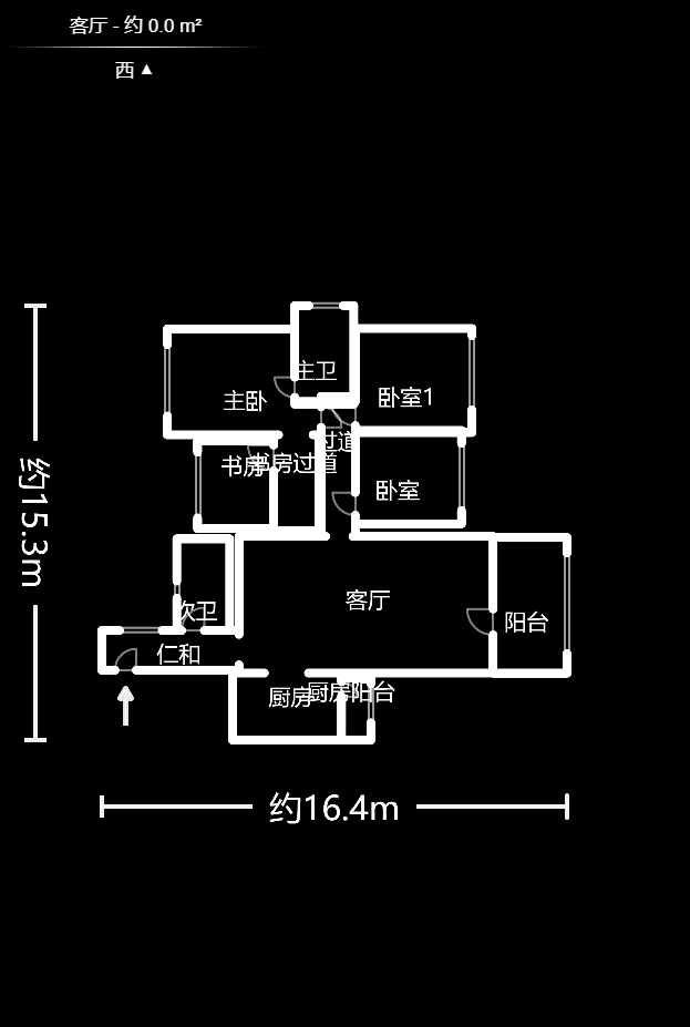 红橡华园(菲莎公馆)  4室2厅2卫    238.0万户型图