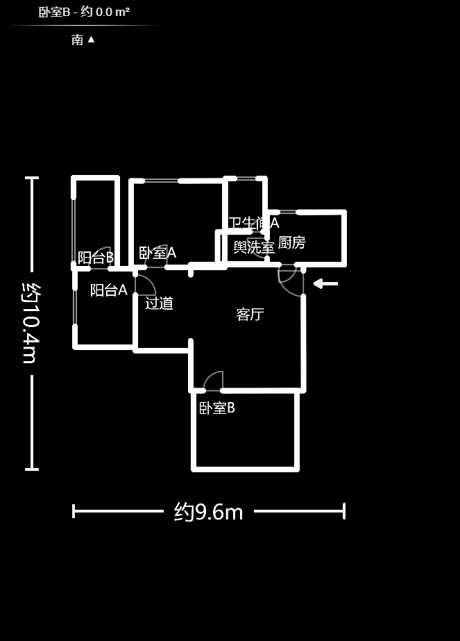 弘欣公寓  2室2厅1卫    64.68万户型图