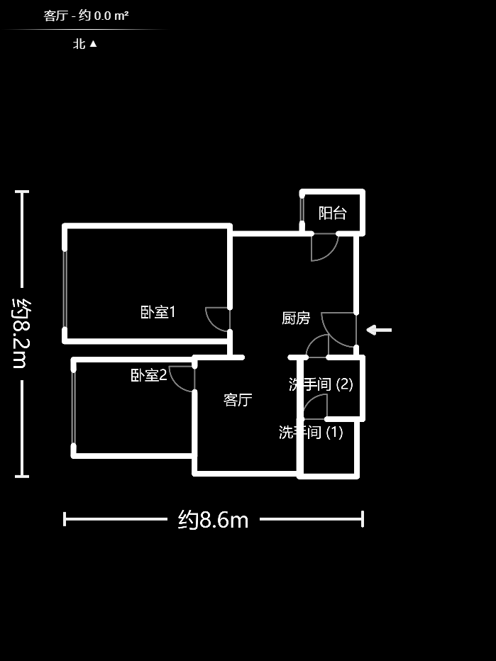 兴威新嘉园  2室1厅1卫   118.00万户型图