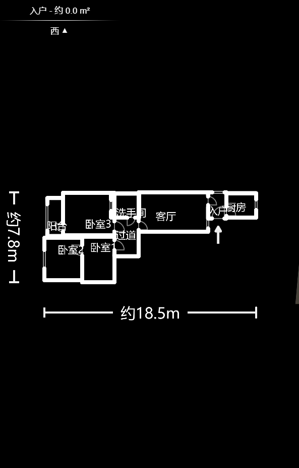 化工设计院  3室1厅1卫   72.00万户型图