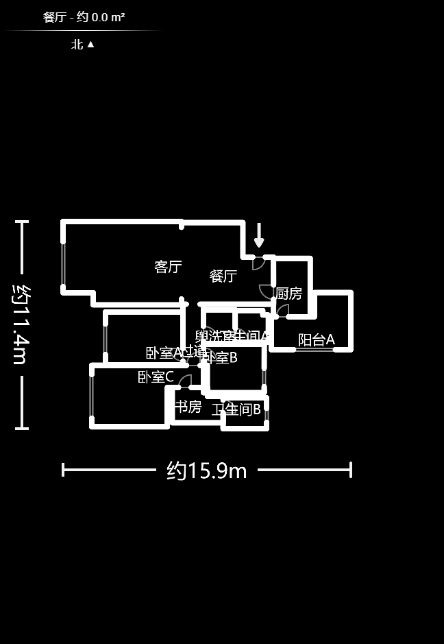 康斯丹郡（融程领秀佳园）  3室2厅1卫   148.00万户型图