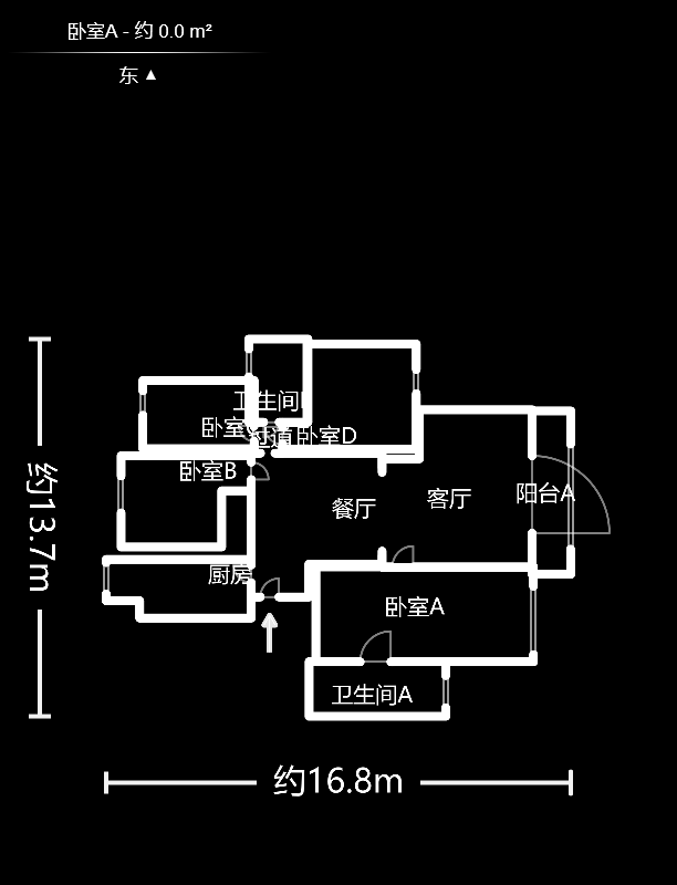 夏威夷碧水春城（碧桂园城市花园）  4室2厅2卫   200.00万户型图