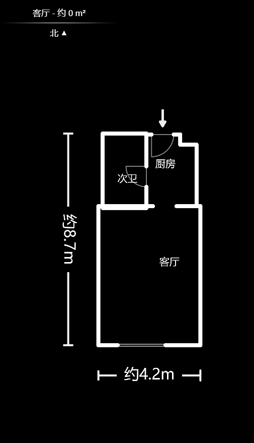 恒大御景湾  1室1厅1卫   40.80万户型图
