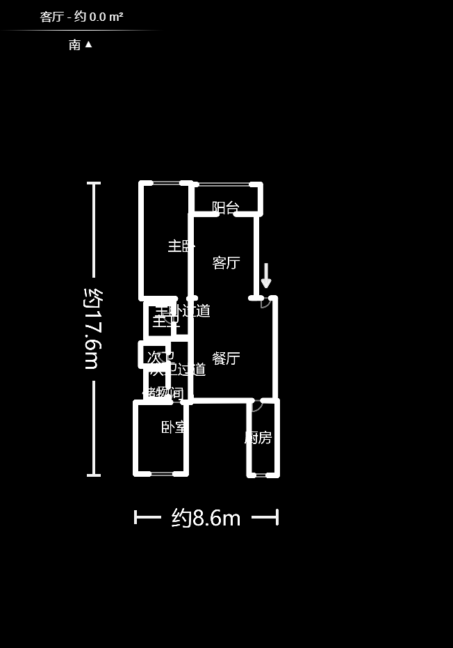 戥子桥散盘  3室2厅2卫   114.00万户型图