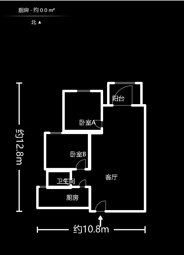 劍橋名門(mén)  2室2廳1衛(wèi)    95.0萬(wàn)戶型圖